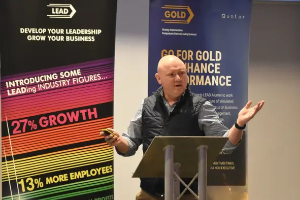 Adam Padmore presenting at the QuoLux™ Showcase Masterclass