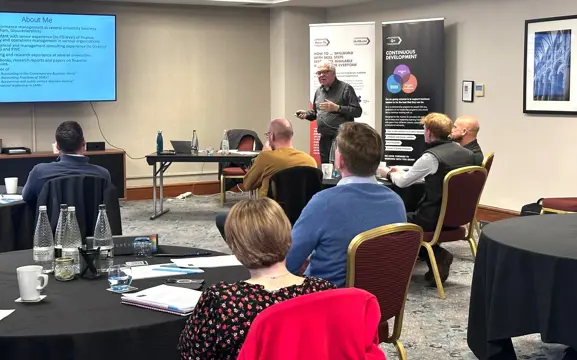 Malcolm Prowle delivering his LEAD™ Masterclass on Financial Leadership